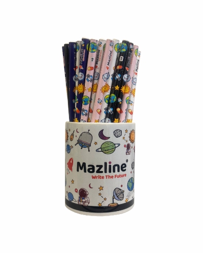 مداد مشکی فانتزی کیدزلاین (جعبه 12 عددی) - طرح گلکسی
